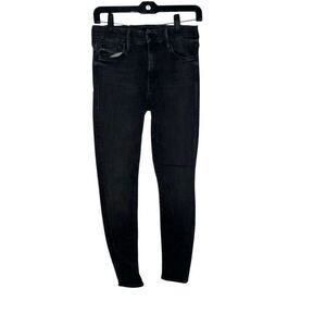 Mother Denim Jeans The Looker Night Owl Light Black Skinny Jeans size 27 Stretch